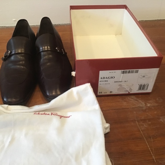 Ferragamo burgundy calf main image 2